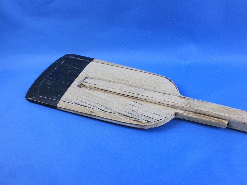 Wooden Rustic St. Lawrence Decorative Squared Rowing Boat Oar with Hooks 50""