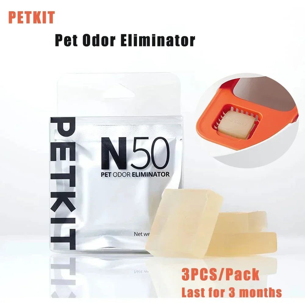 Odor Eliminator Cartridge for Self - Cleaning Cat Litter Box - 3 - Pack (5 x 5 x 1 cm / 2.0 x 2.0 x 0.4 in) - PhishStones Products