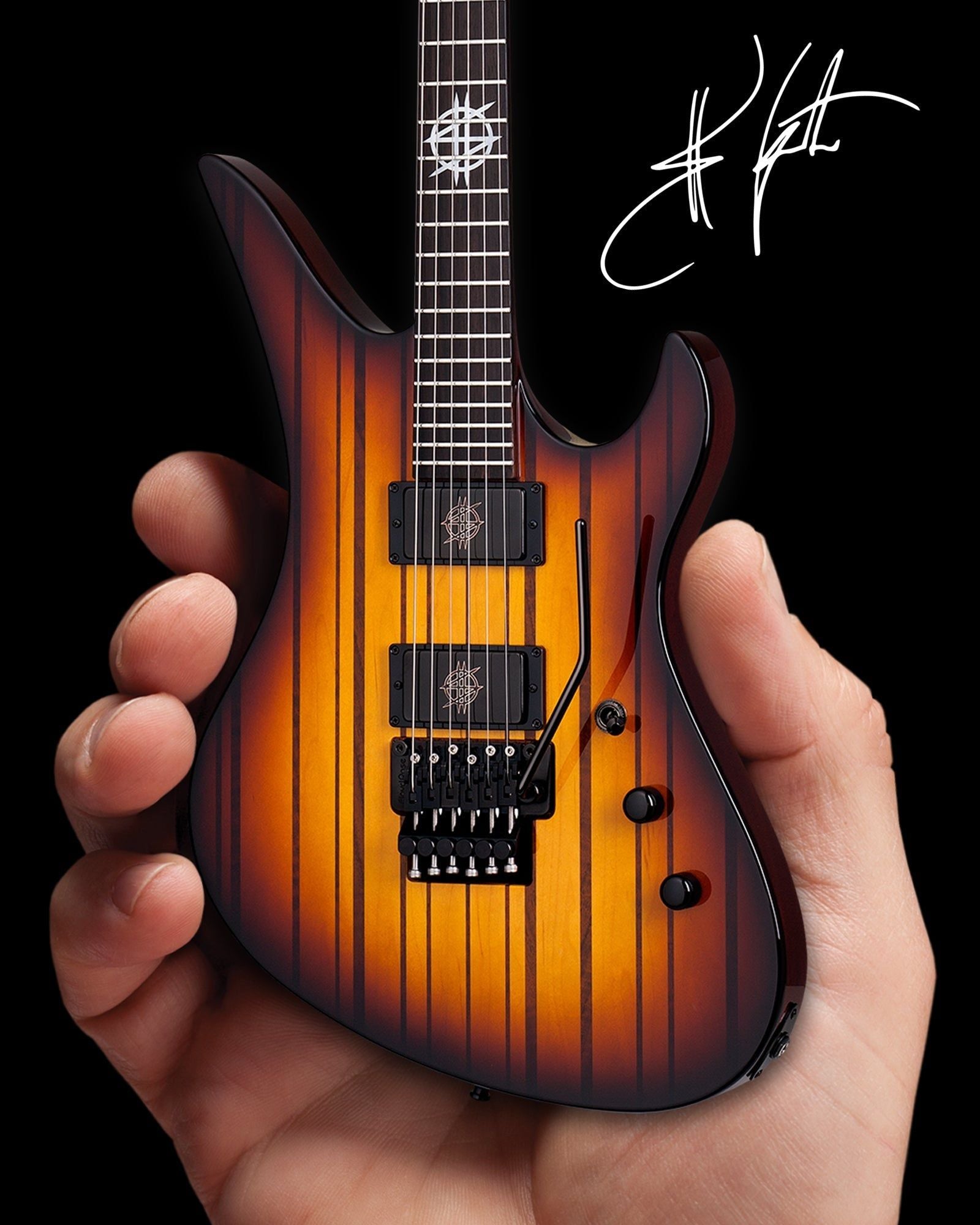 Officially Licensed Synyster Gates FR USA Signature Schecter Mini Guitar from Avenged Sevenfold - PhishStones Products