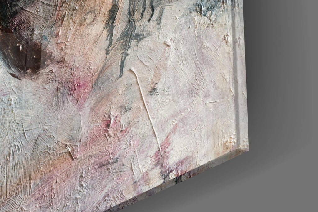 Ghostly Muted Portrait Glass Wall Art