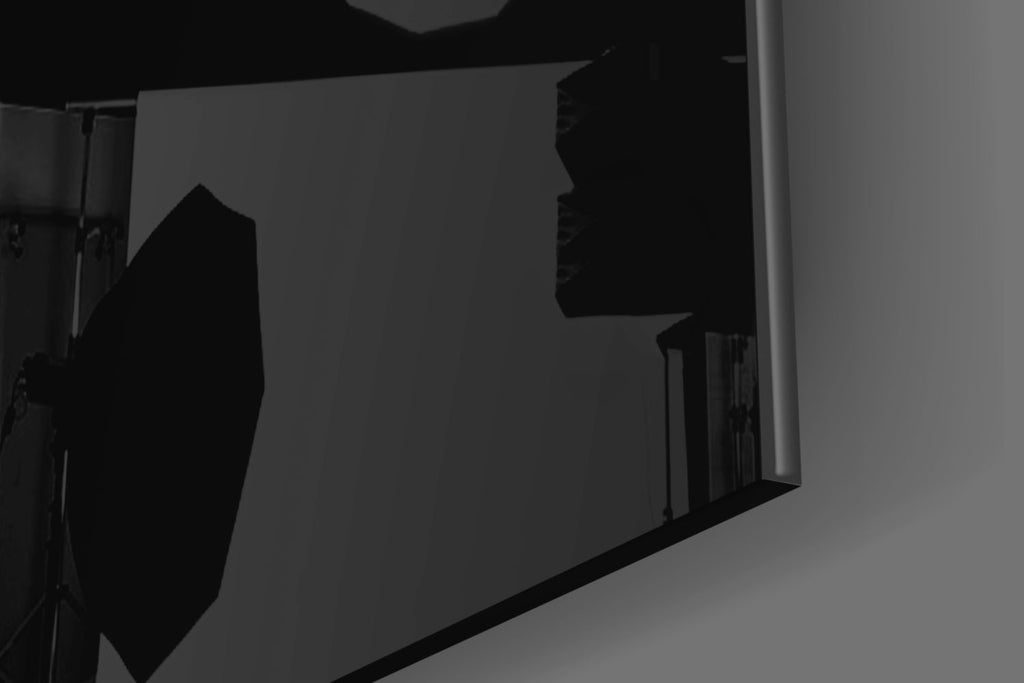 Tiger Emerging From Shadow Glass Wall Art