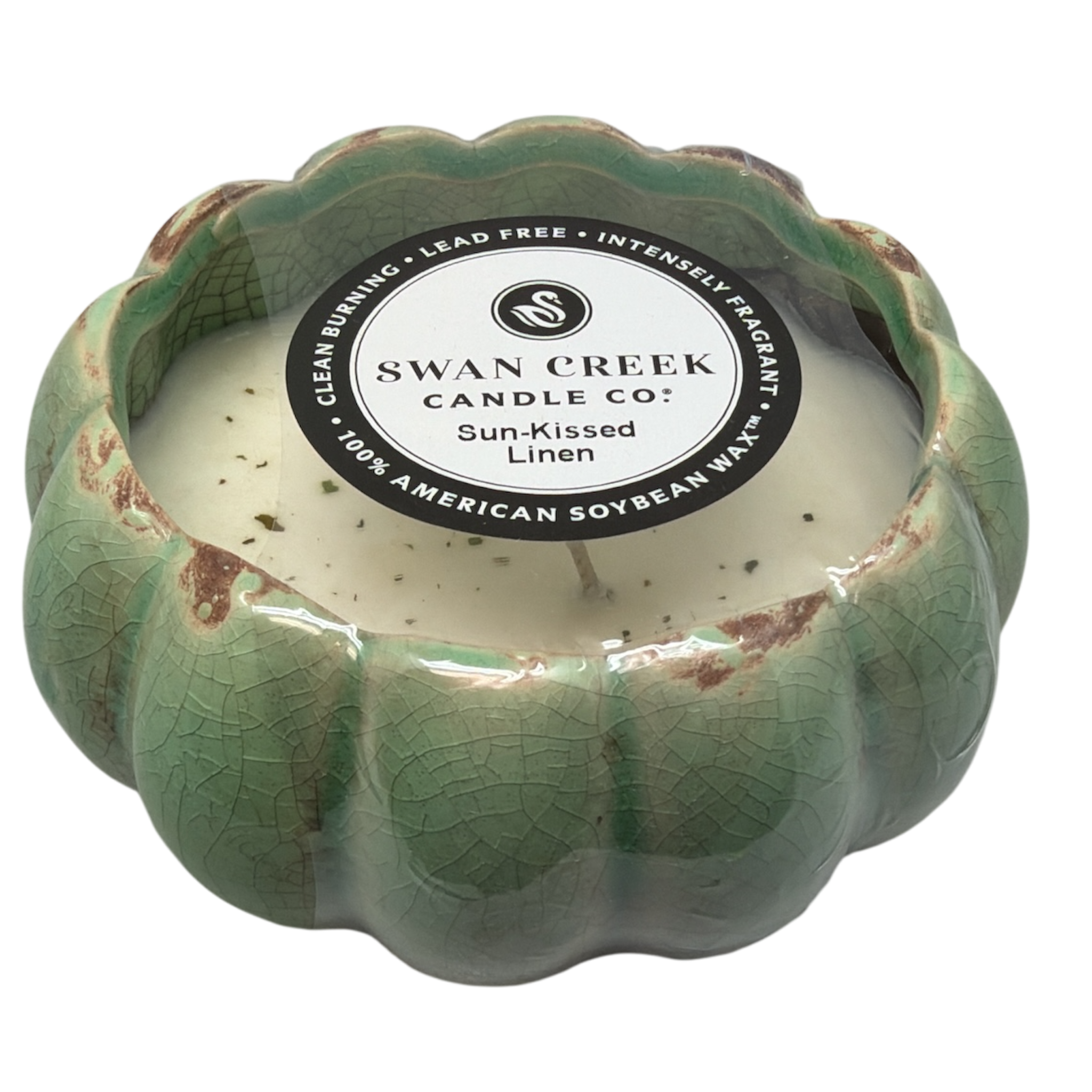 Small Petal Bowl Soy Candle - Sun-Kissed Linen