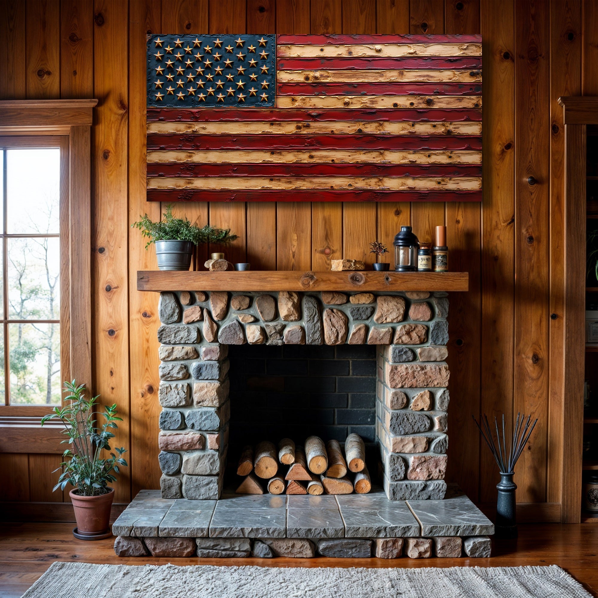 Old Glory American Flag Wall Art - PhishStones Products