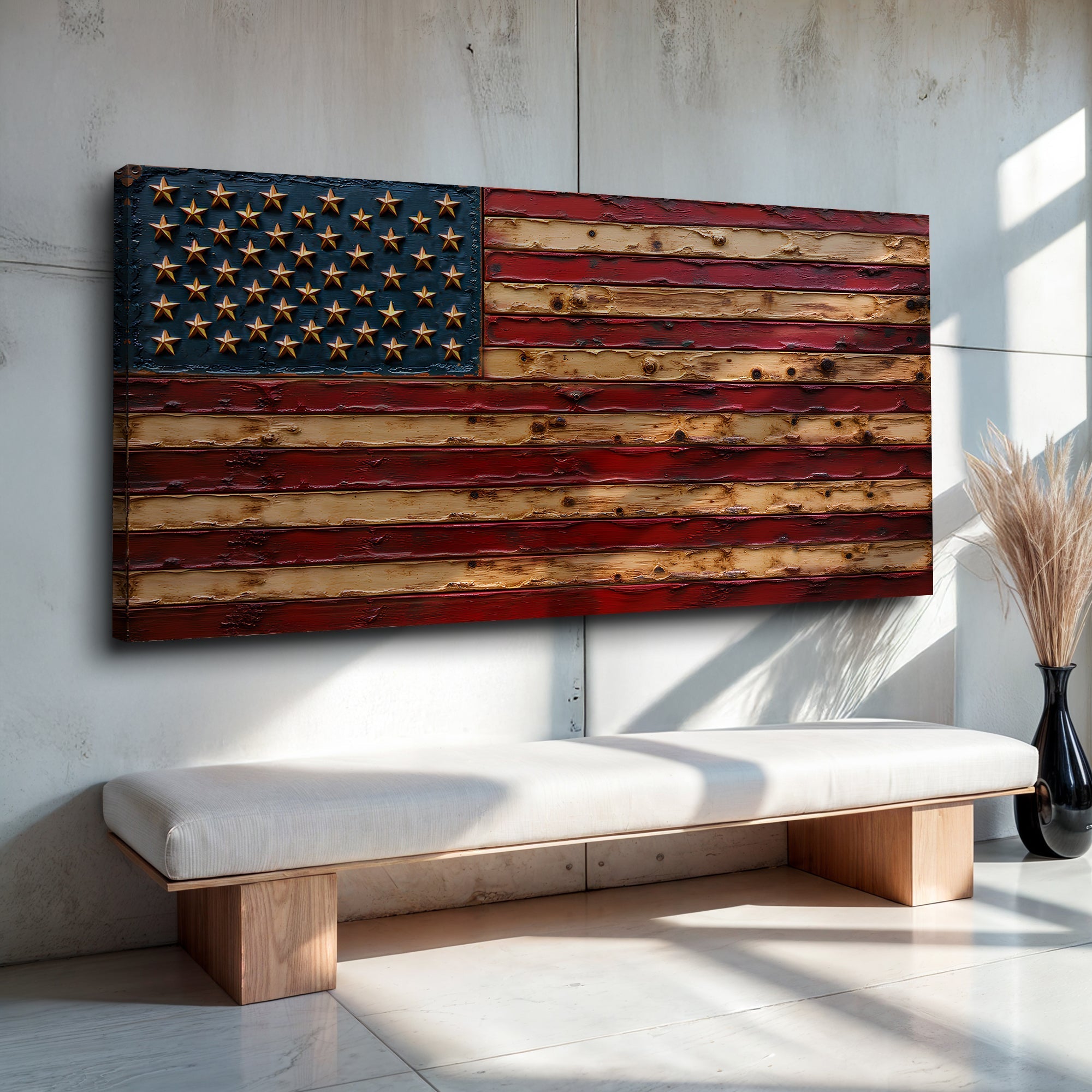 Old Glory American Flag Wall Art - PhishStones Products