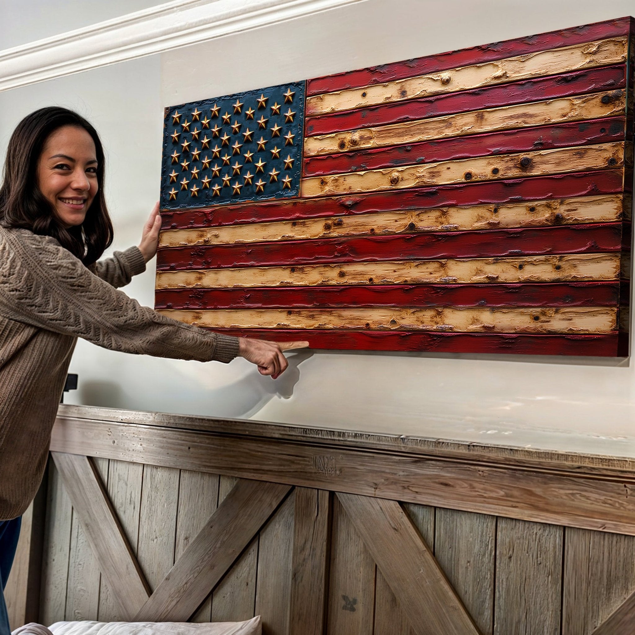 Old Glory American Flag Wall Art - PhishStones Products