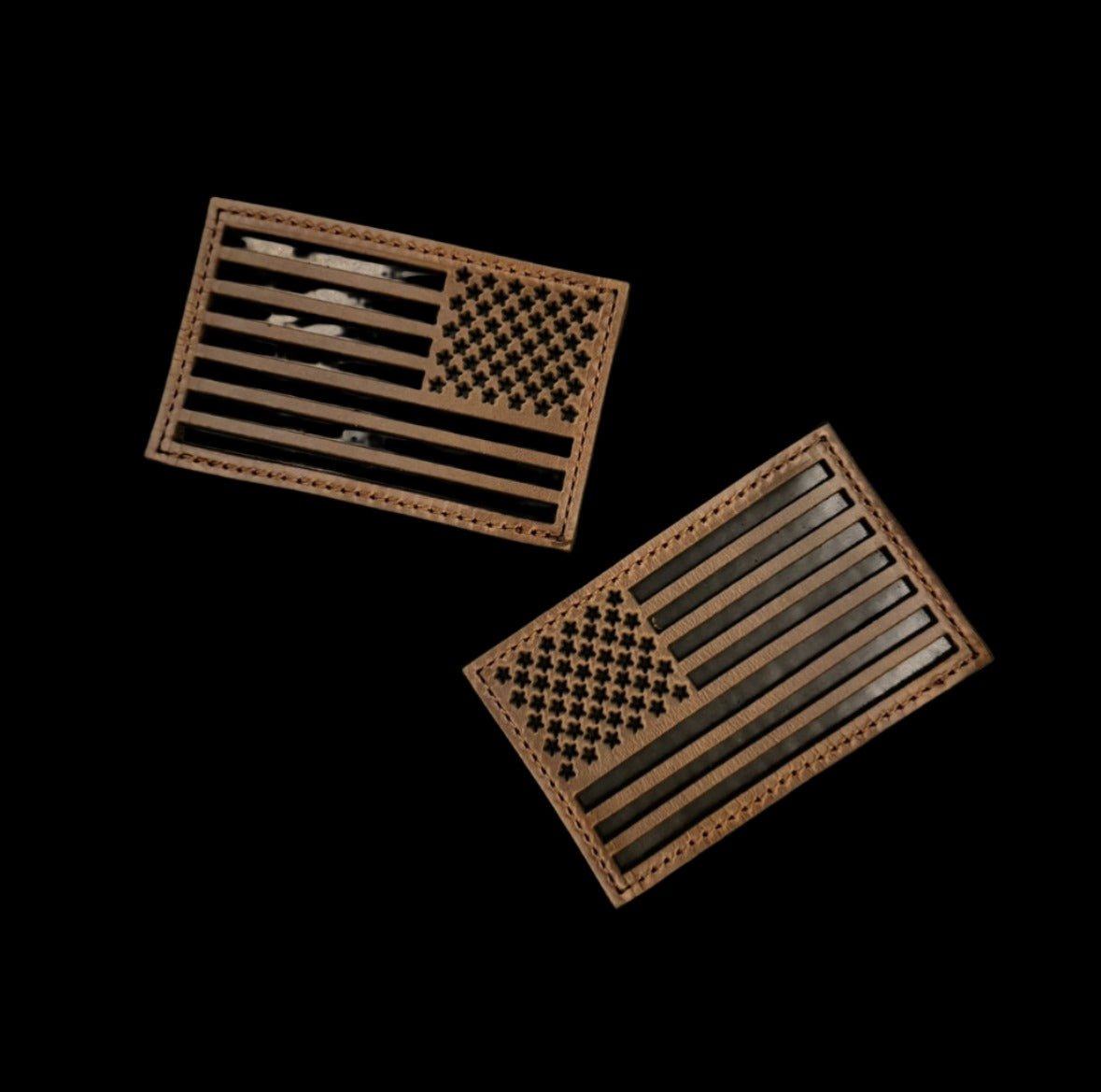 Old Glory IR Leather Patches - PhishStones Products