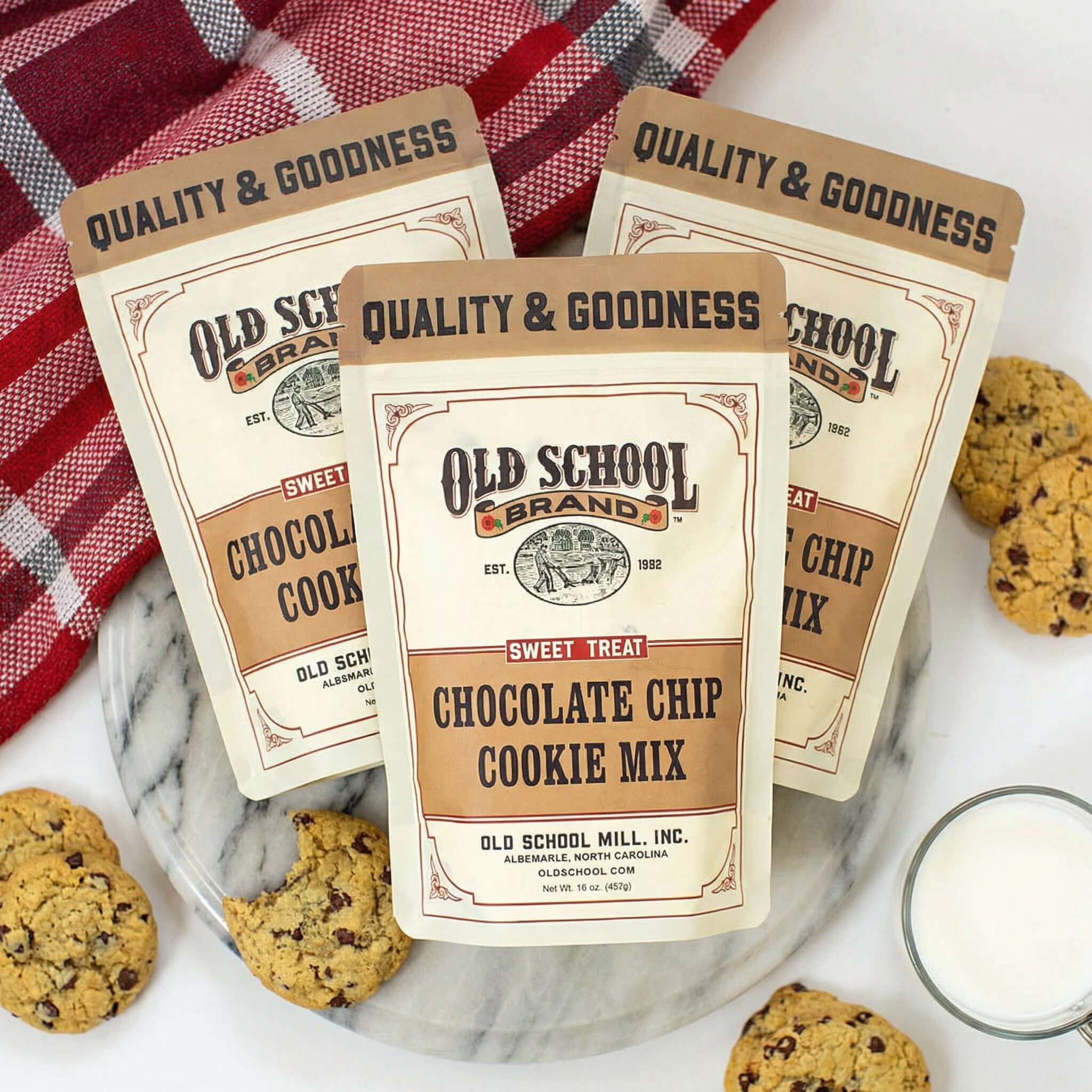 Old School Brand Chocolate Chip Cookie Mix 3 Pack