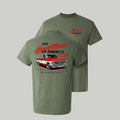 Old School Legend Red Chevy T-Shirt – Vintage Car Graphic Tee for Men, Classic Crewneck Streetwear - PhishStones Products