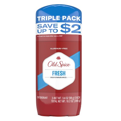 Old Spice Men's Deodorant Legendary Fragrance Fresh 3.4oz/3pk - New - PhishStones Products