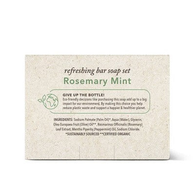 Olivia Care Rosemary Mint Bar Soap Set 5oz/3ct - New - PhishStones Products