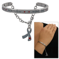 GreaterGood One Cause Many Hearts Diabetes Awareness Silver-Tone Bracelet