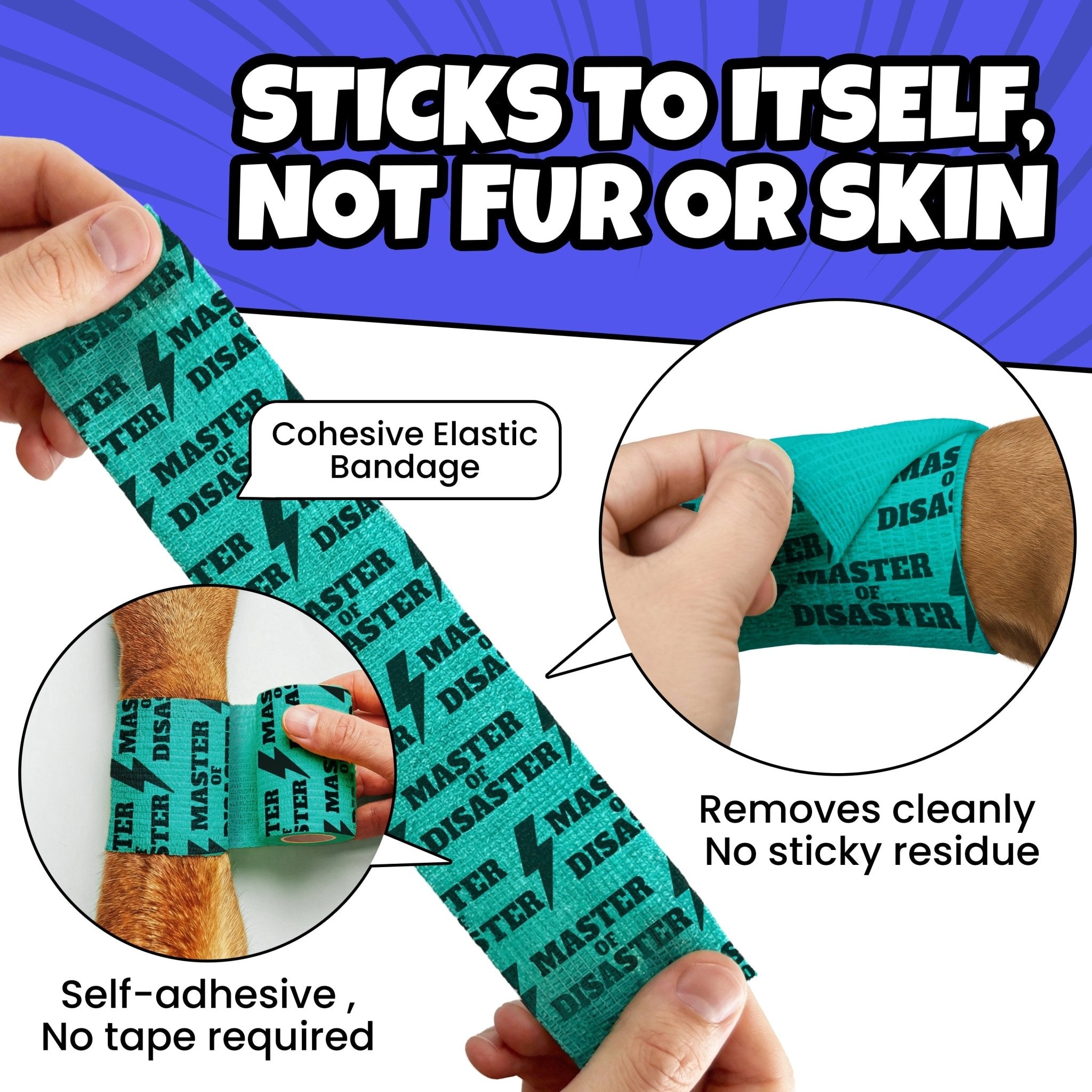 Oops Wraps™ Non - Stick Wrap for Dogs - PhishStones Products