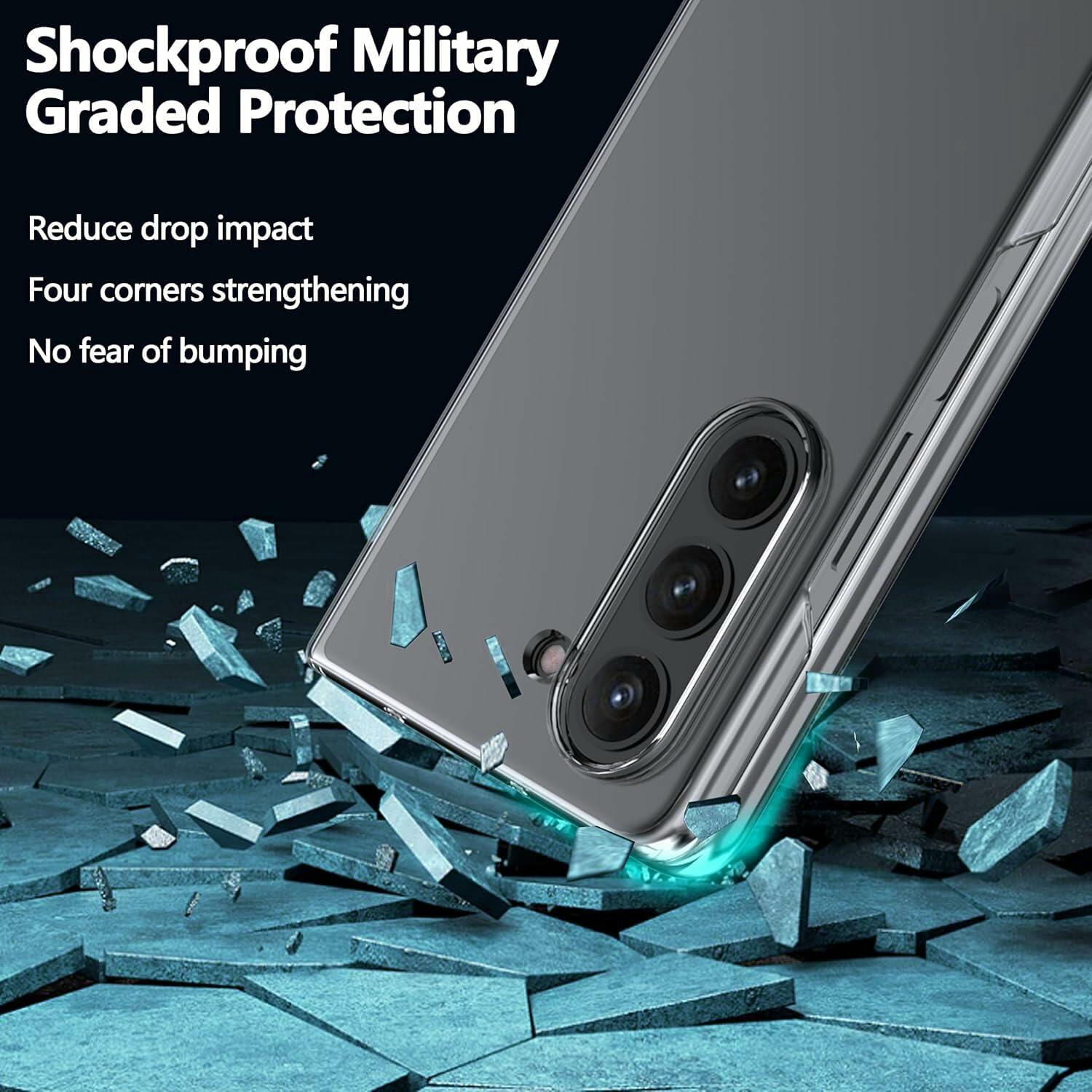 Clear Case Samsung Galaxy Z Fold 6 Ultra-thin Transparent Hard PC Cover