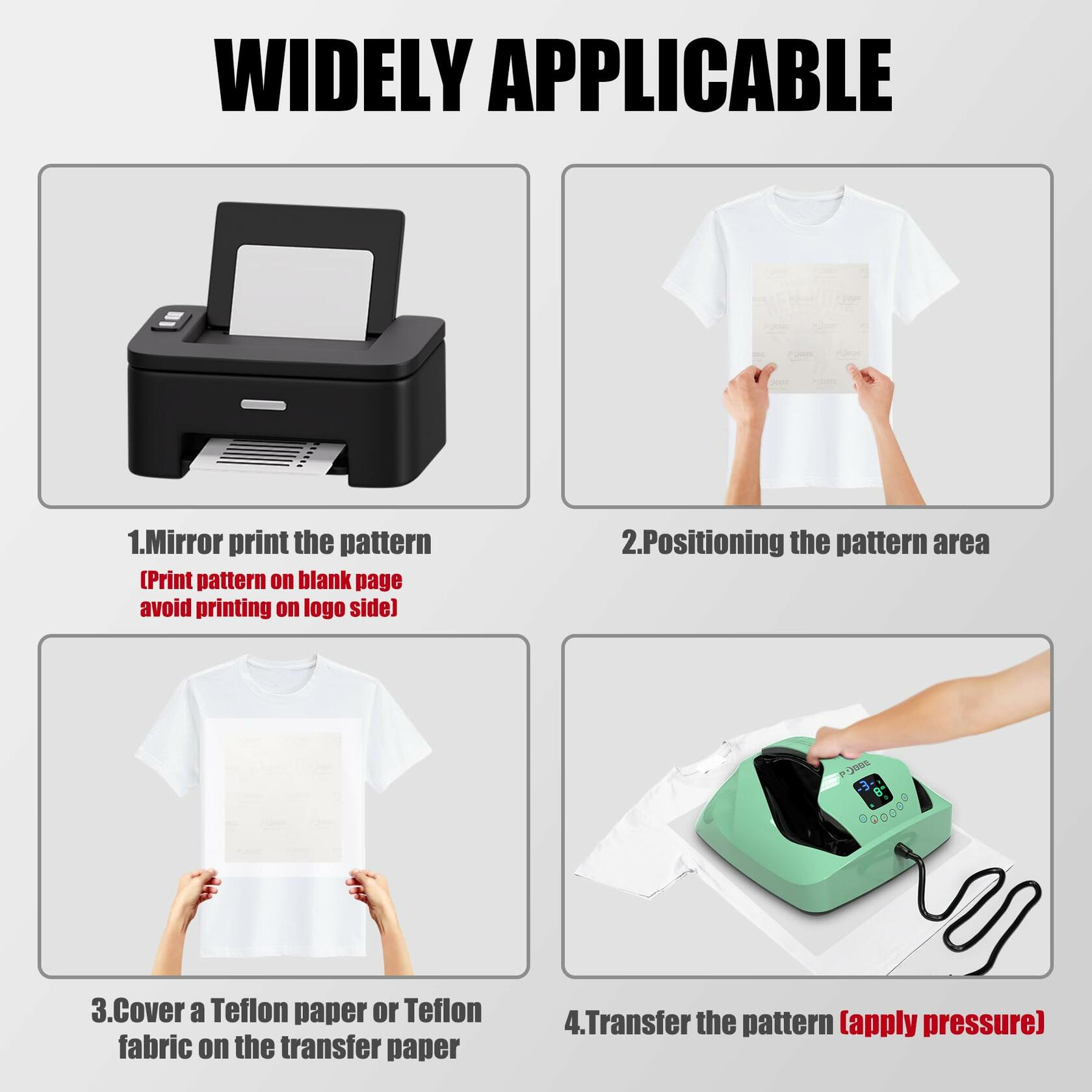 A-SUB Sublimation Paper 8.5x11in 120 Sheets 125gsm Heat Transfer Inkjet