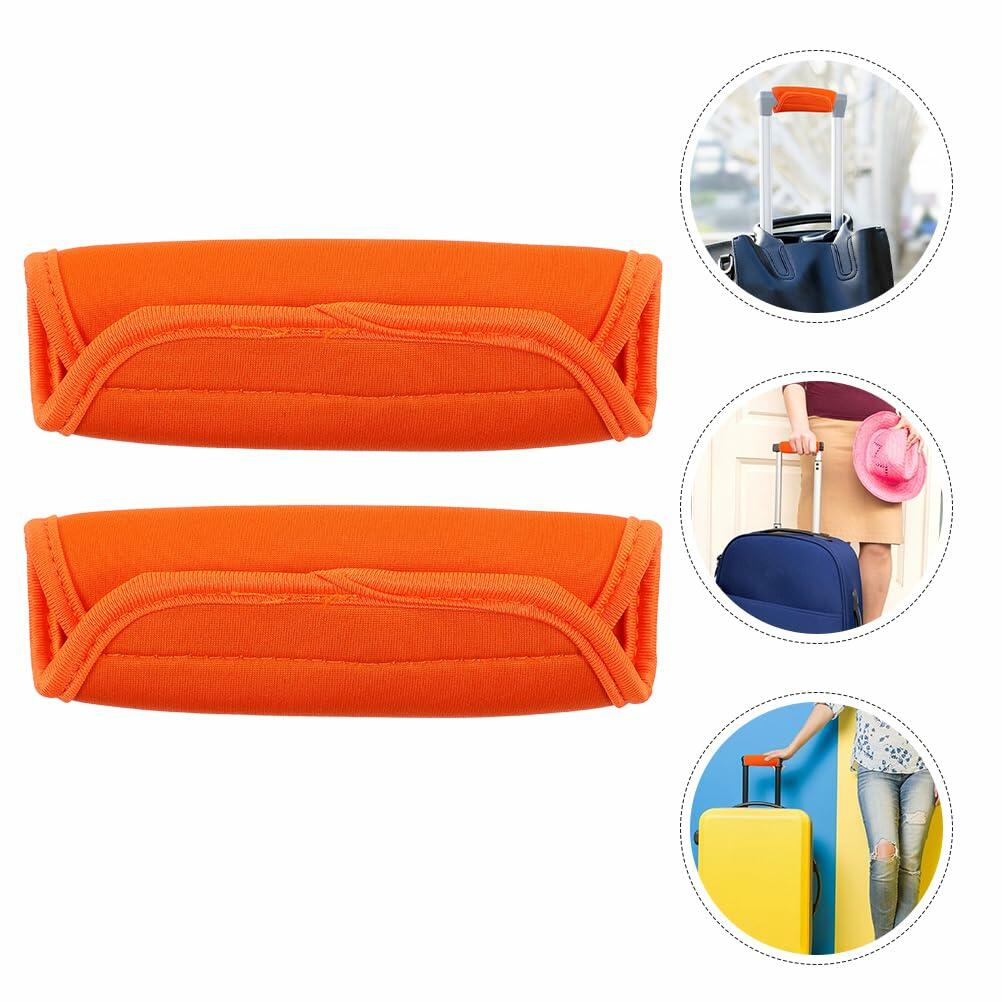 LIFKOME 2pcs Soft Neoprene Luggage Handle Wraps Comfortable Grip Covers