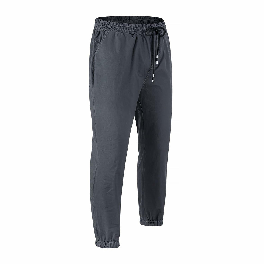 MGYIMOYUGYM Men's Casual Cargo Hiking Joggers Pants Dark Grey Size XXL