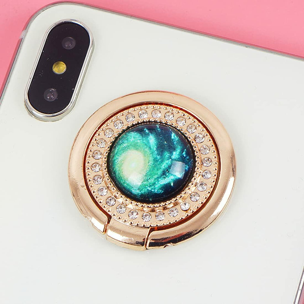 Ailifly Starry Sky Galaxy Finger Phone Ring Holder Stand Style3#