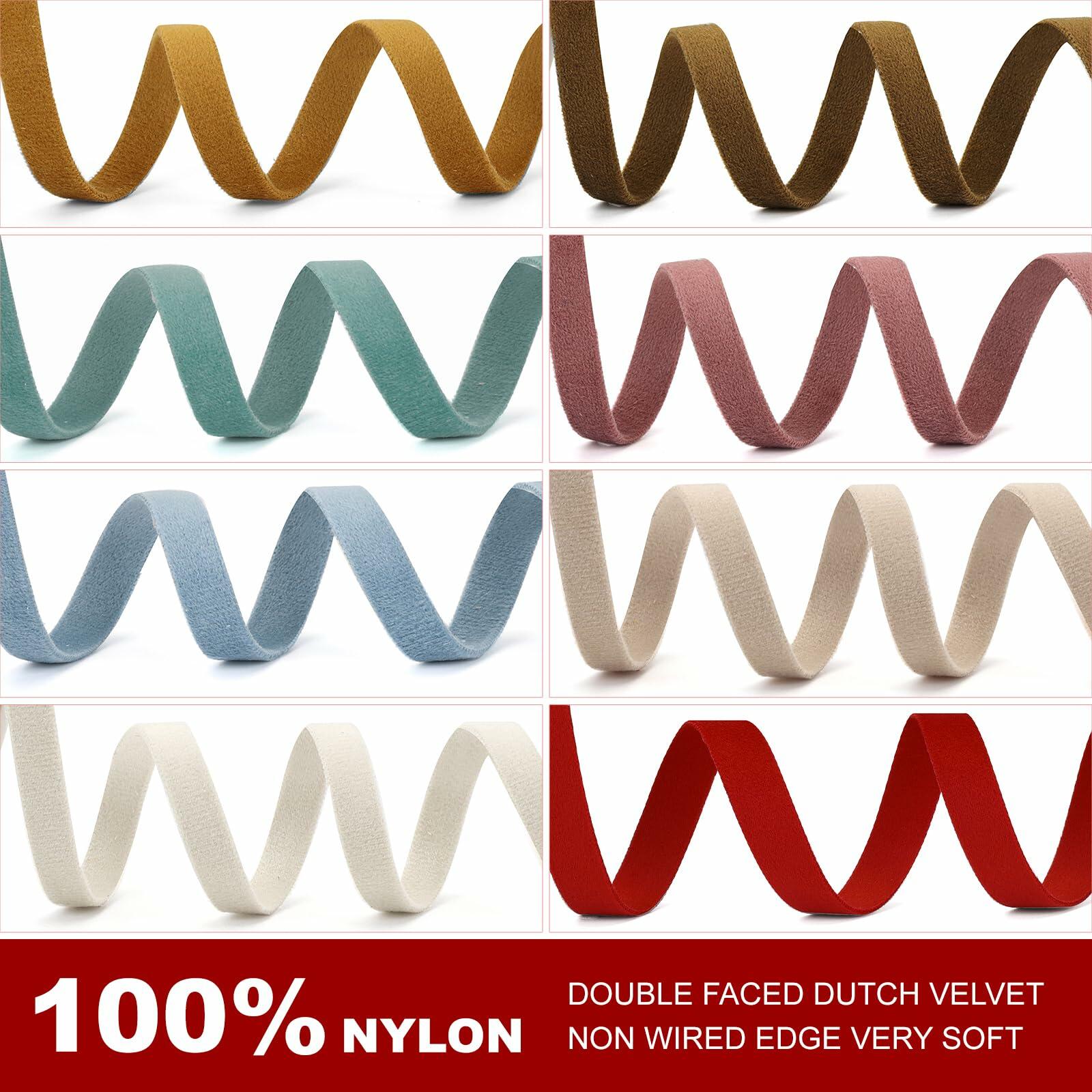 Ewaymado Terracotta Velvet Ribbon Double Faced 1.5" x 20yd