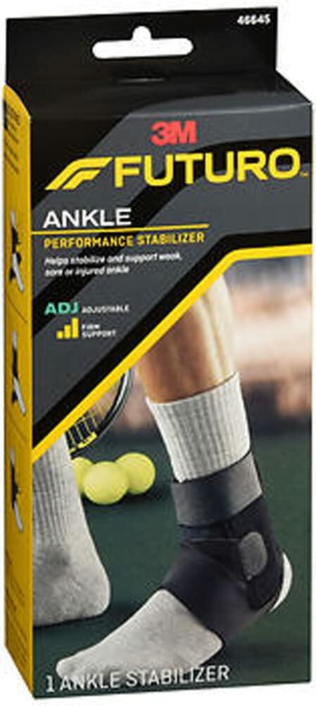 FUTURO Sport Deluxe Ankle Stabilizer Adjustable Gray Pack of 2