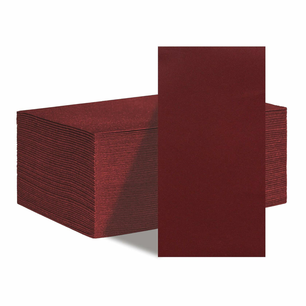 GUOYUANGLO Disposable Linen Feel Paper Napkins Green 12x17in 100 Pack
