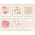 bqw Floral Bible Verse Wall Art Set of 6 Unframed 11x8.5 Scripture Prints