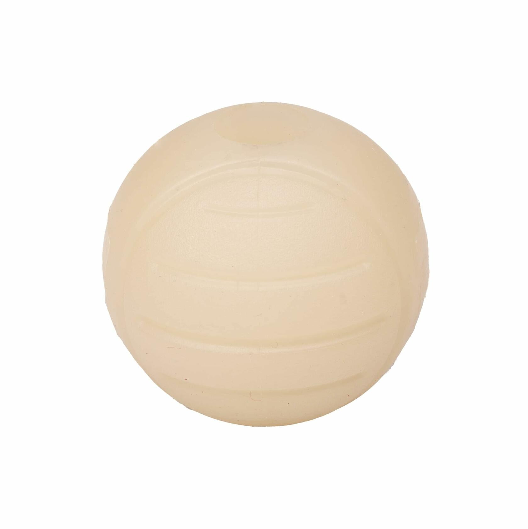 Amazon Basics Interactive Glow Rubber Dog Balls 2.5in Light Green 2 Pack