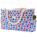 SHYLERO Waterproof Beach Tote Bag with Airtight Pouch & Key Holder L22xH15xW6
