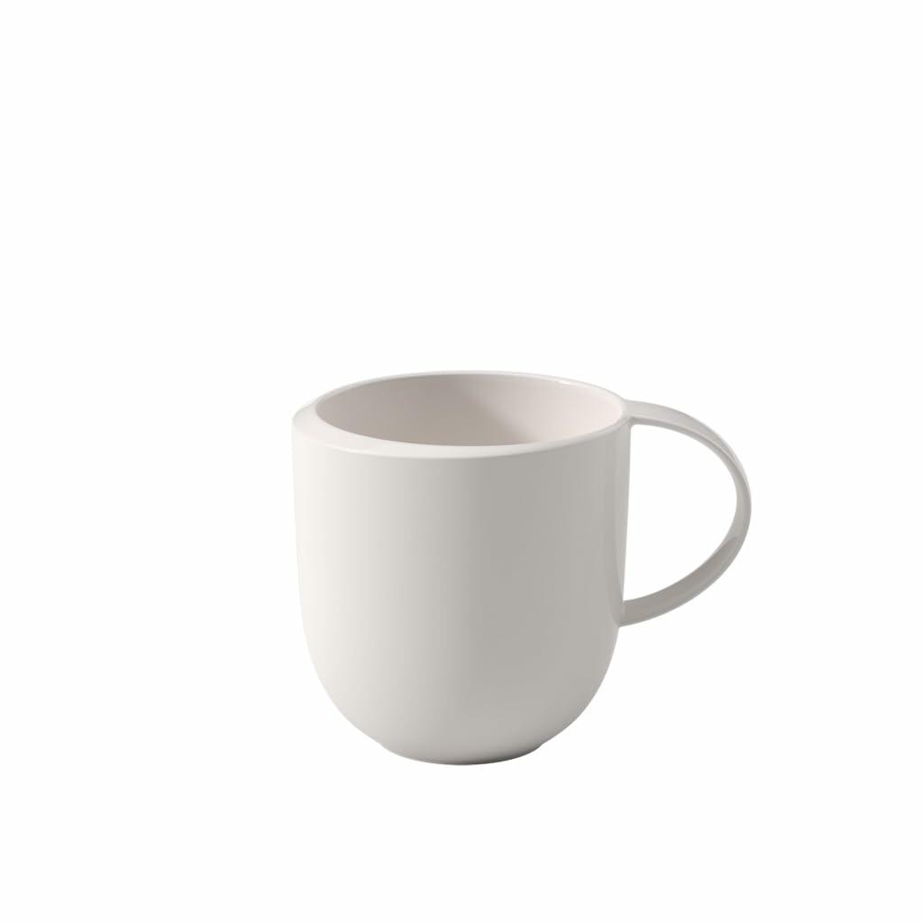 Villeroy & Boch NewMoon Mug Porcelain 10.5oz Creamy White Dishwasher Safe