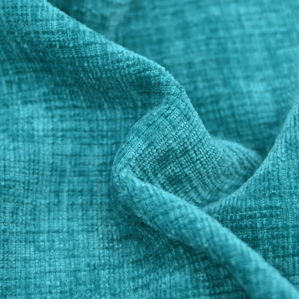 CaliTime Chenille Throw Pillow Covers 24x24 Set of 2 Lake Blue