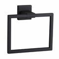 BEIGEEWY Stainless Steel Towel Ring – Wall Mount, Black, Heavy Duty
