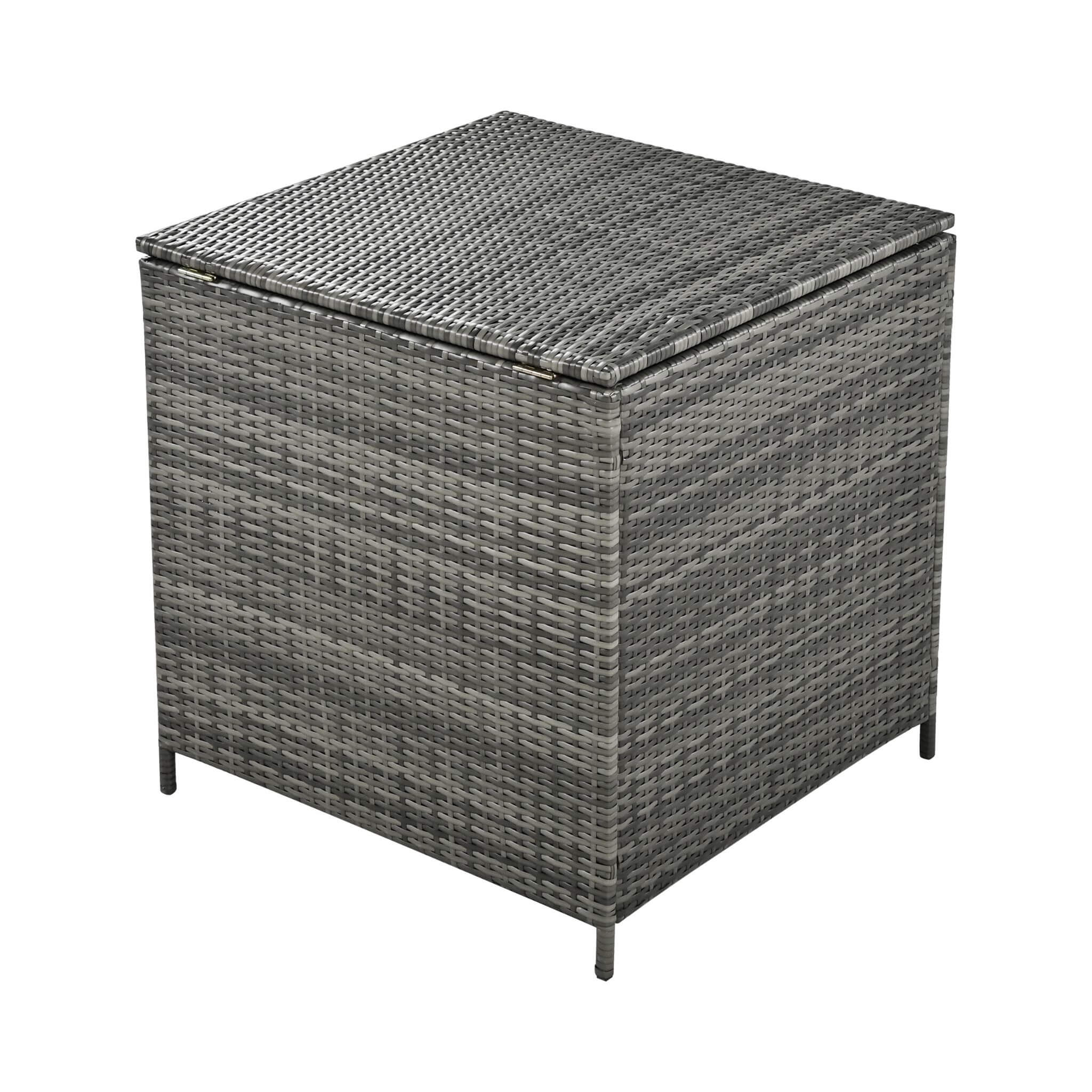 Alora Outdoor 6-Piece All-Weather PE Rattan Sofa Set With Adjustable Seat, Storage Box, Removable Covers, And Tempered Glass Table Top (SAK37221)