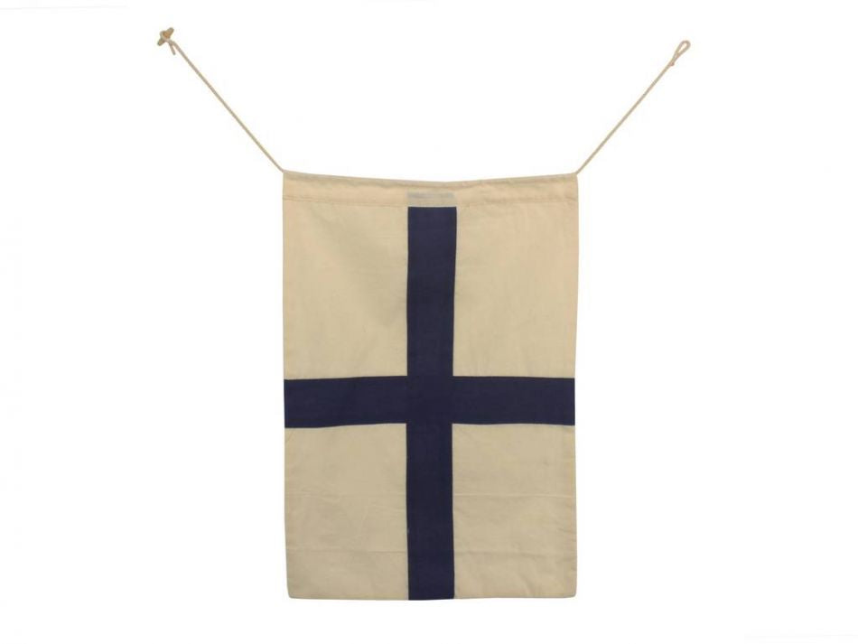 Letter X Cloth Nautical Alphabet Flag Decoration 20""