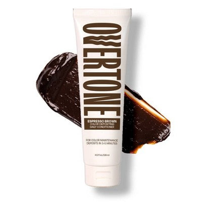 Overtone Espresso Brown Daily Conditioner Semi - Permanent Hair Color 4.5oz - New - PhishStones Products