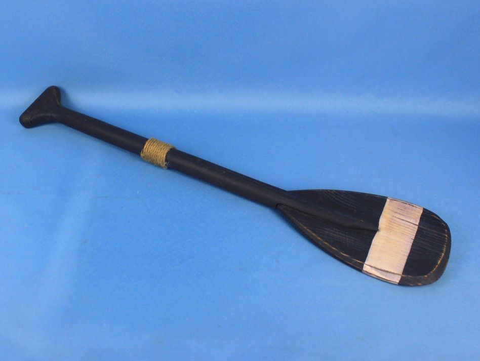 Wooden Pembrook Decorative Rowing Boat Paddle with Hooks 24""