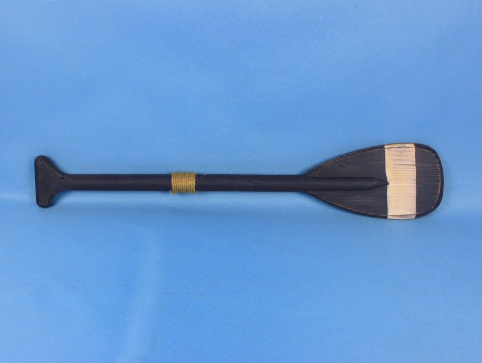 Wooden Pembrook Decorative Rowing Boat Paddle with Hooks 24""
