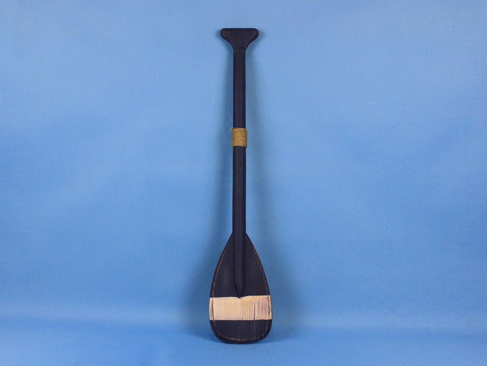 Wooden Pembrook Decorative Rowing Boat Paddle with Hooks 24""
