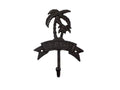 Cast Iron Palm Tree Beach Hook 8""