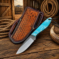 Pancake Belt Sheath Knife – 3.75" Rasp Steel Resin Handle - PhishStones Products