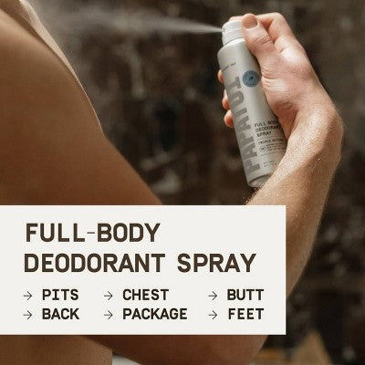 Papatui Men's Long - Lasting Odor Protection Body Deodorant Spray Lush Coconut 5oz - Imperfect Container - PhishStones Products