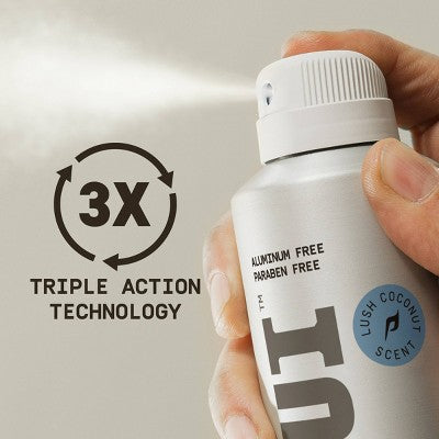 Papatui Men's Long - Lasting Odor Protection Body Deodorant Spray Lush Coconut 5oz - Imperfect Container - PhishStones Products