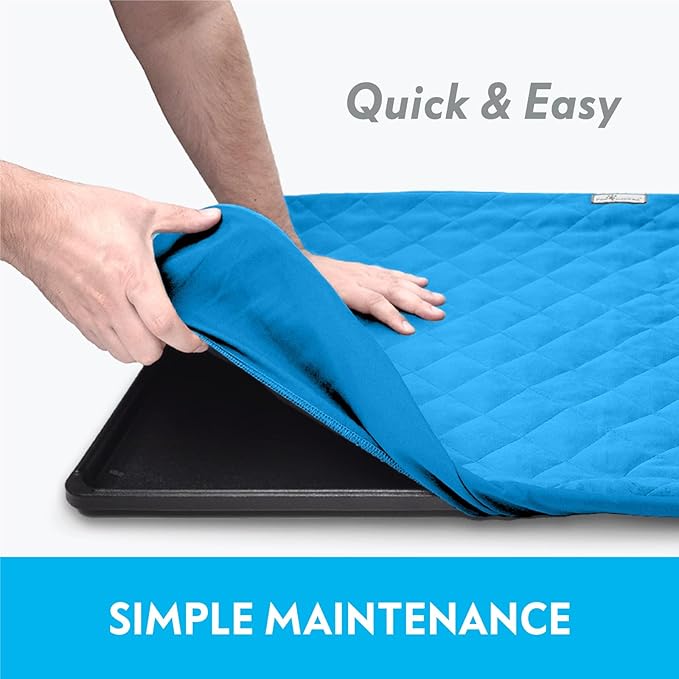 Paw Inspired Fitted Fleece Liner for Ferret Nation, Critter Nation Cage for Ferrets, Rats, Chinchillas, Hedgehogs & Other Small Animals (Blue, Bottom Pan Liner) - PhishStones Products