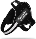 PawPawify Custom No Pull Dog Harness with Name and Phone Number, Heavy Duty Personalized Pet Vest to Prevent Tugging, Pulling, or Choking, Training and Walking (New Black, S (10 - 19LBS)) - PhishStones Products