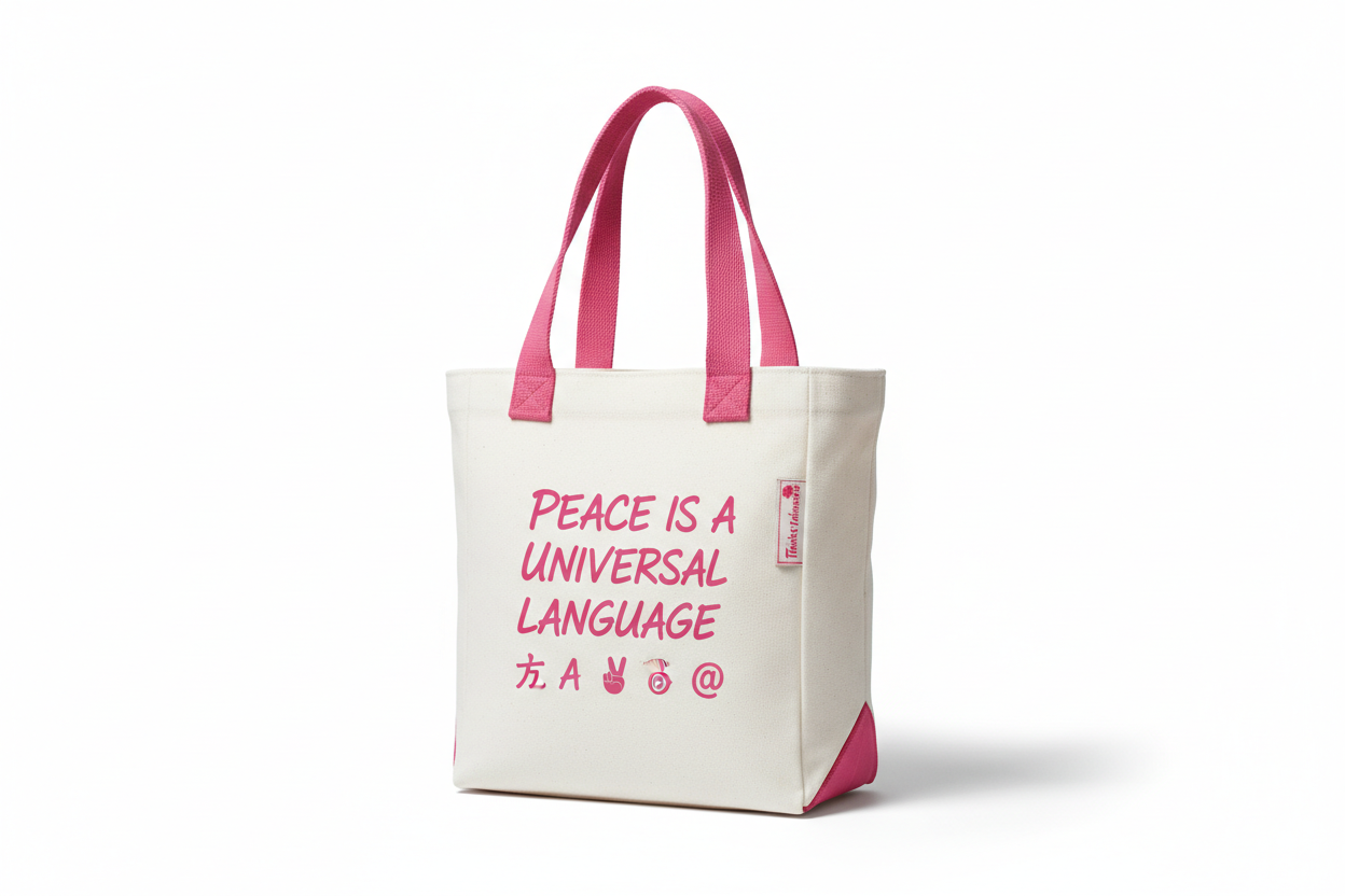 Peace is a Universal Language – Tote Bag