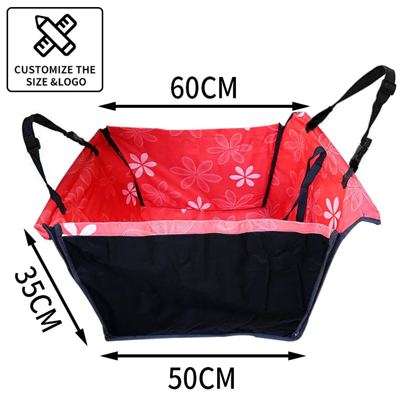 Pet Car Seat Cover Hammock for Dogs & Cats Waterproof Rear Bench Protector 60x35x53 cm (23.6x13.8x20.9 in) - PhishStones Products
