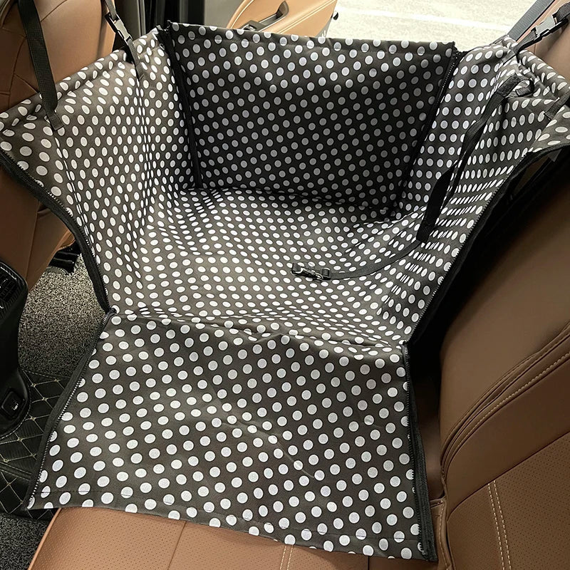 Pet Car Seat Cover Hammock for Dogs & Cats Waterproof Rear Bench Protector 60x35x53 cm (23.6x13.8x20.9 in) - PhishStones Products