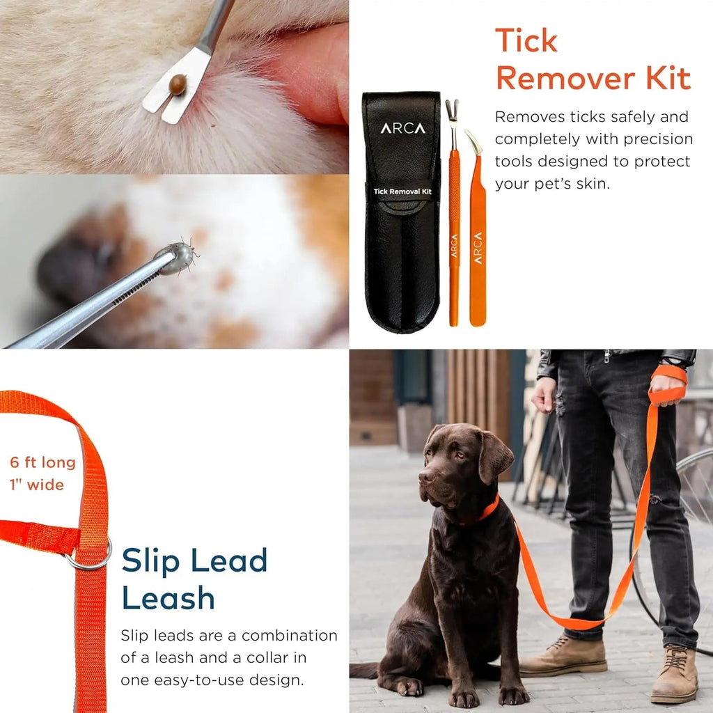 Pet First Aid Kit for Dogs & Cats with Thermometer, Tick Remover & Manual - PhishStones Products