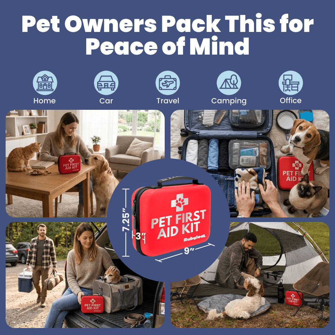 Pet First Aid Kit for Dogs & Cats with Vet - Approved Essentials - PhishStones Products