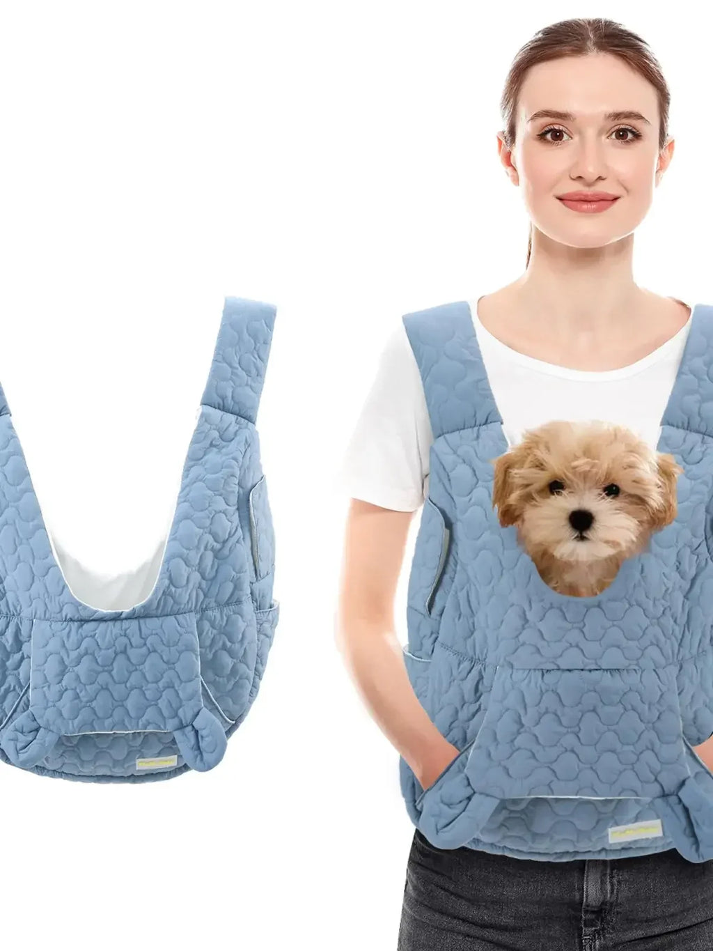 Pet Front Carrier Backpack - Waterproof Wind - Resistant Chest Bag for Dogs & Cats, Fits Pets up to 8.8 lb (4 kg) - PhishStones Products