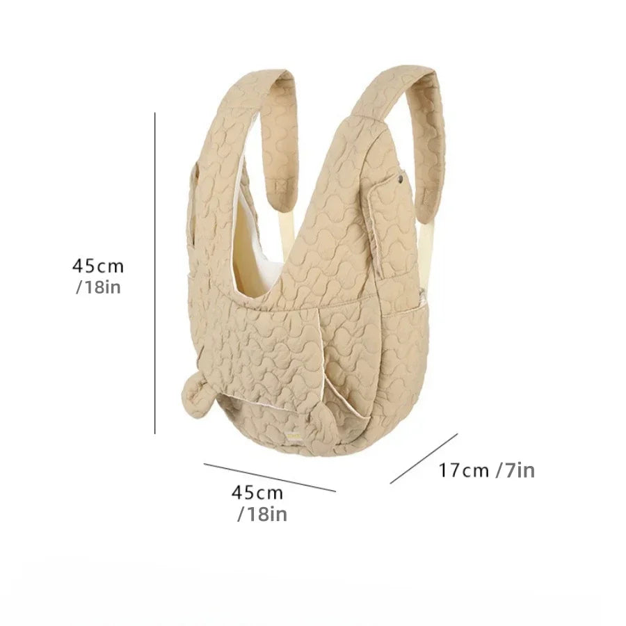 Pet Front Carrier Backpack - Waterproof Wind - Resistant Chest Bag for Dogs & Cats, Fits Pets up to 8.8 lb (4 kg) - PhishStones Products