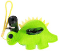 Pet Life ®Fleece Dinosaur Shaped Travel Waste Bag Dispenser with 2 Rolls